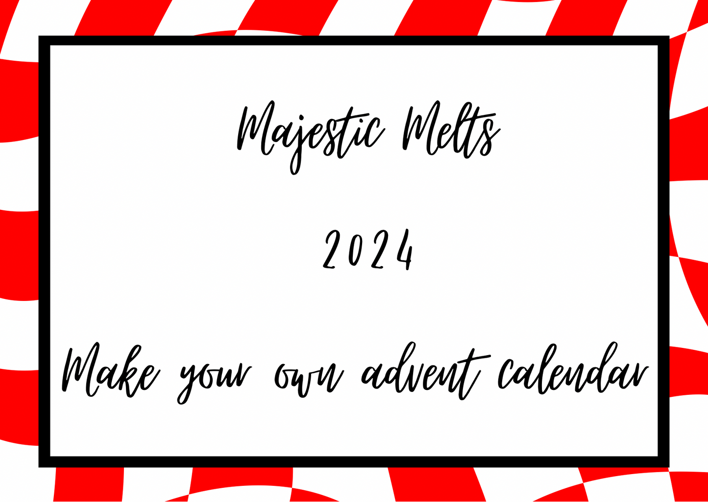 2024 F1 make your own wax melt advent calendar